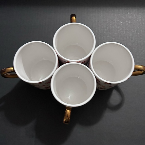 Martha Stewart Collection Floral Mugs Lot Of 4 - Picture 2 of 10